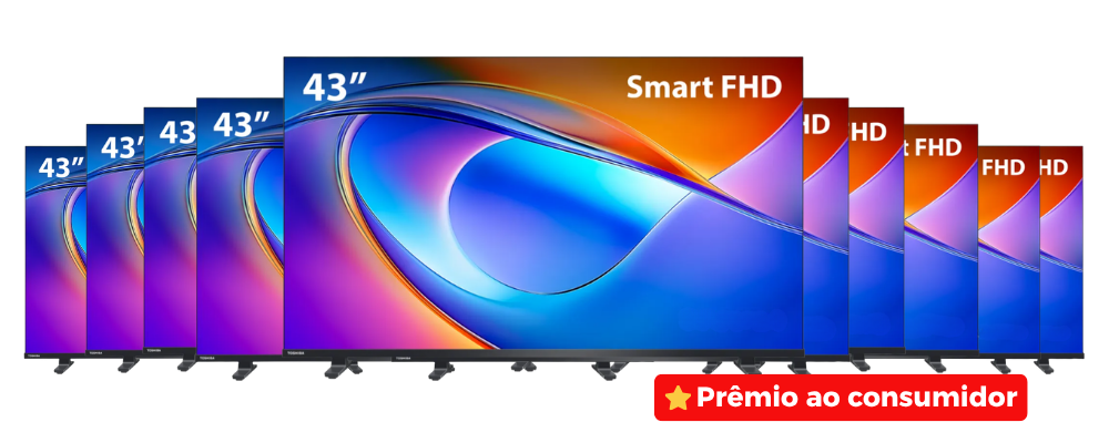 Dez Smart TVs de 43 polegadas — prêmio ao consumidor